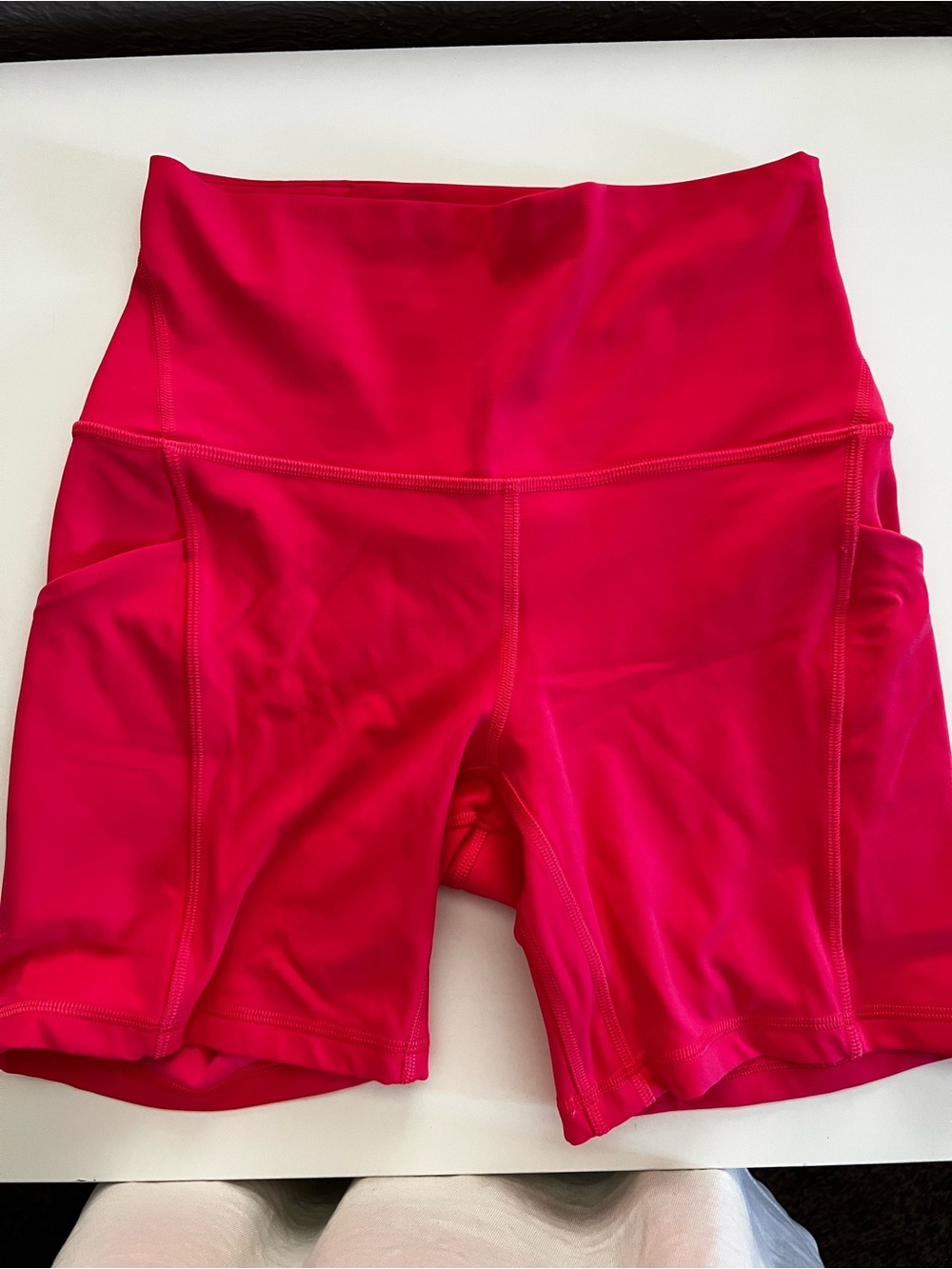 lululemon athletica High-Rise Bike Shorts in Vibrant Pink